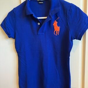 Ralph Lauren Blue The Skinny Polo Shirt
